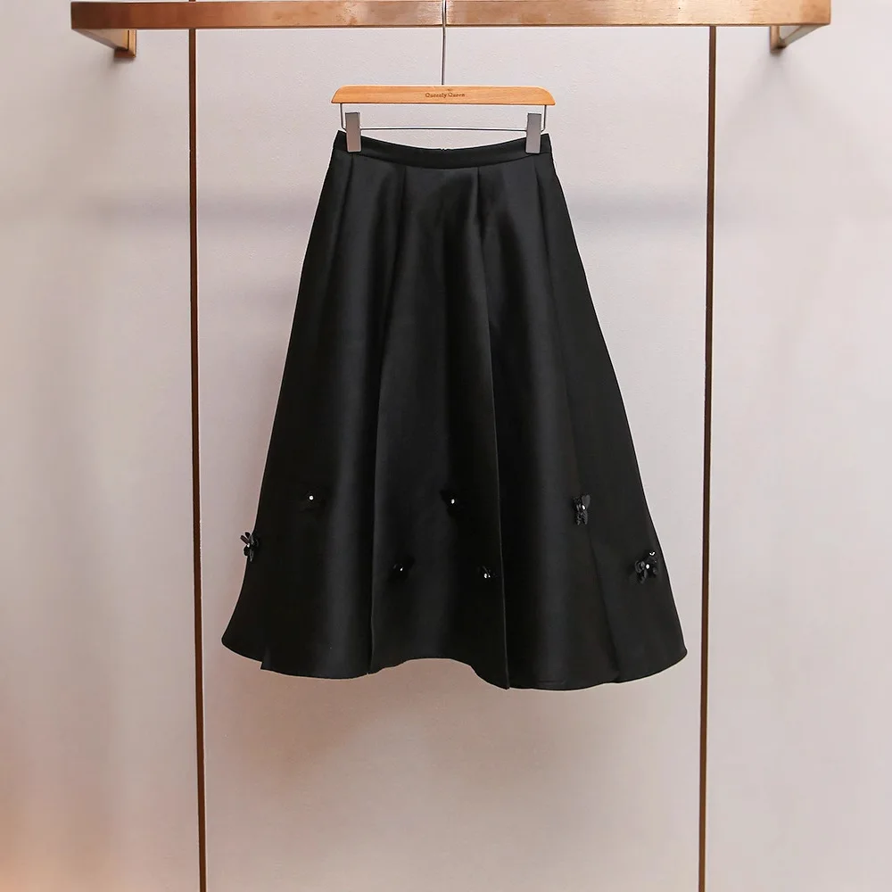 Fashionable Retro High-End Autumn New Sequin Half Skirt Elegant Miss Rich Style 3D Shiny Commuter Umbrella Skirt
Fashionable Retro High-End Autumn New Sequin Half Skirt Elegant Miss Rich Style 3D Shiny Commuter Umbrella Skirt