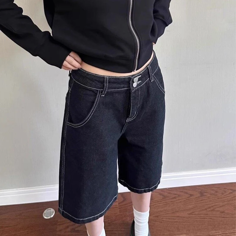 Korean Short Jeans for Women Pantalones Streetwear Fashion Casual Y2k Wide Leg Pants Vintage Summer Shorts
Korean Short Jeans for Women Pantalones Streetwear Fashion Casual Y2k Wide Leg Pants Vintage Summer Shorts