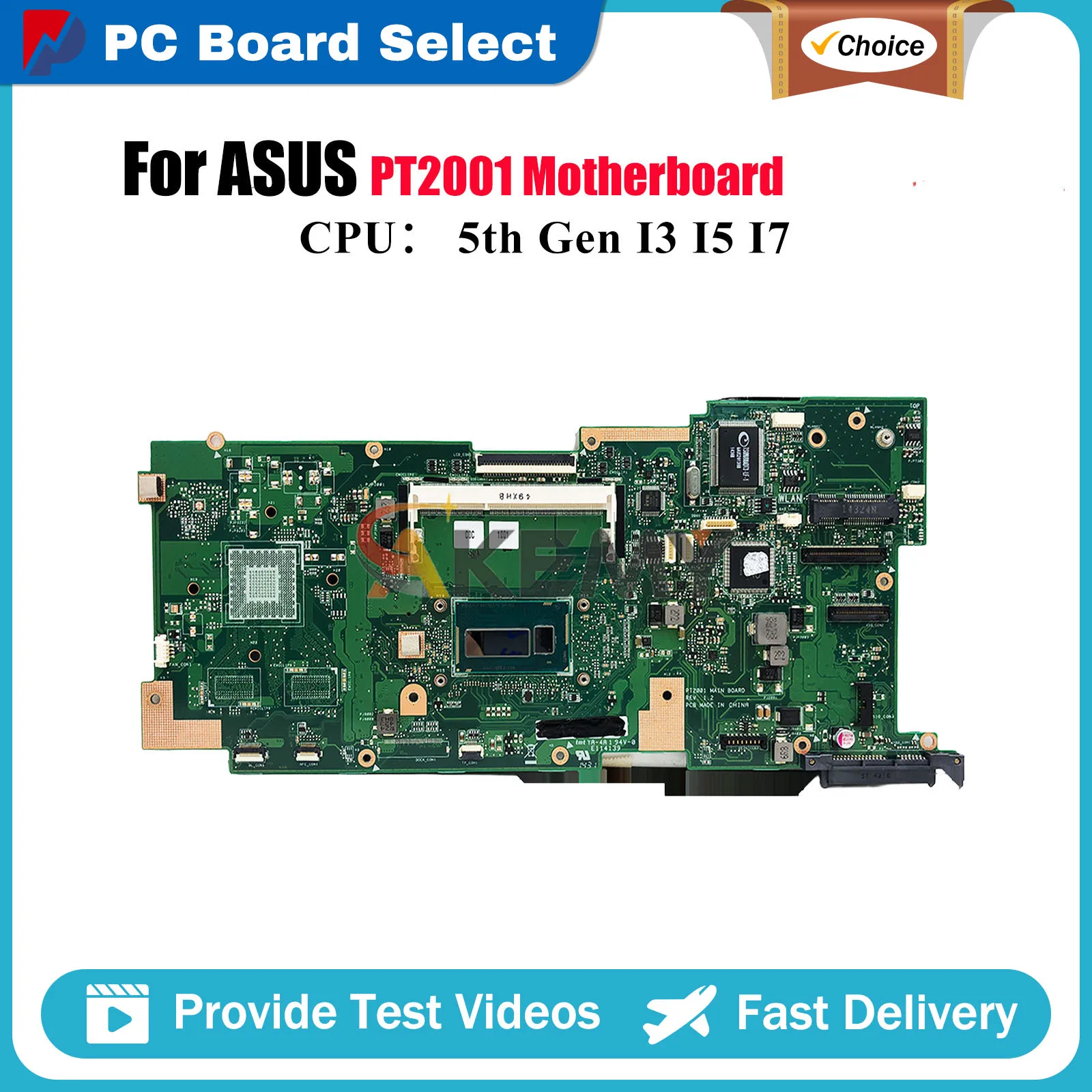 PT2001 Laptop Motherboard For ASUS PT2001 PT2001 Notebook Mainboard With I3 I5 I7 CPU 100% tests OK fast shipping High quality
PT2001 Laptop Motherboard For ASUS PT2001 PT2001 Notebook Mainboard With I3 I5 I7 CPU 100% tests OK fast shipping High quality