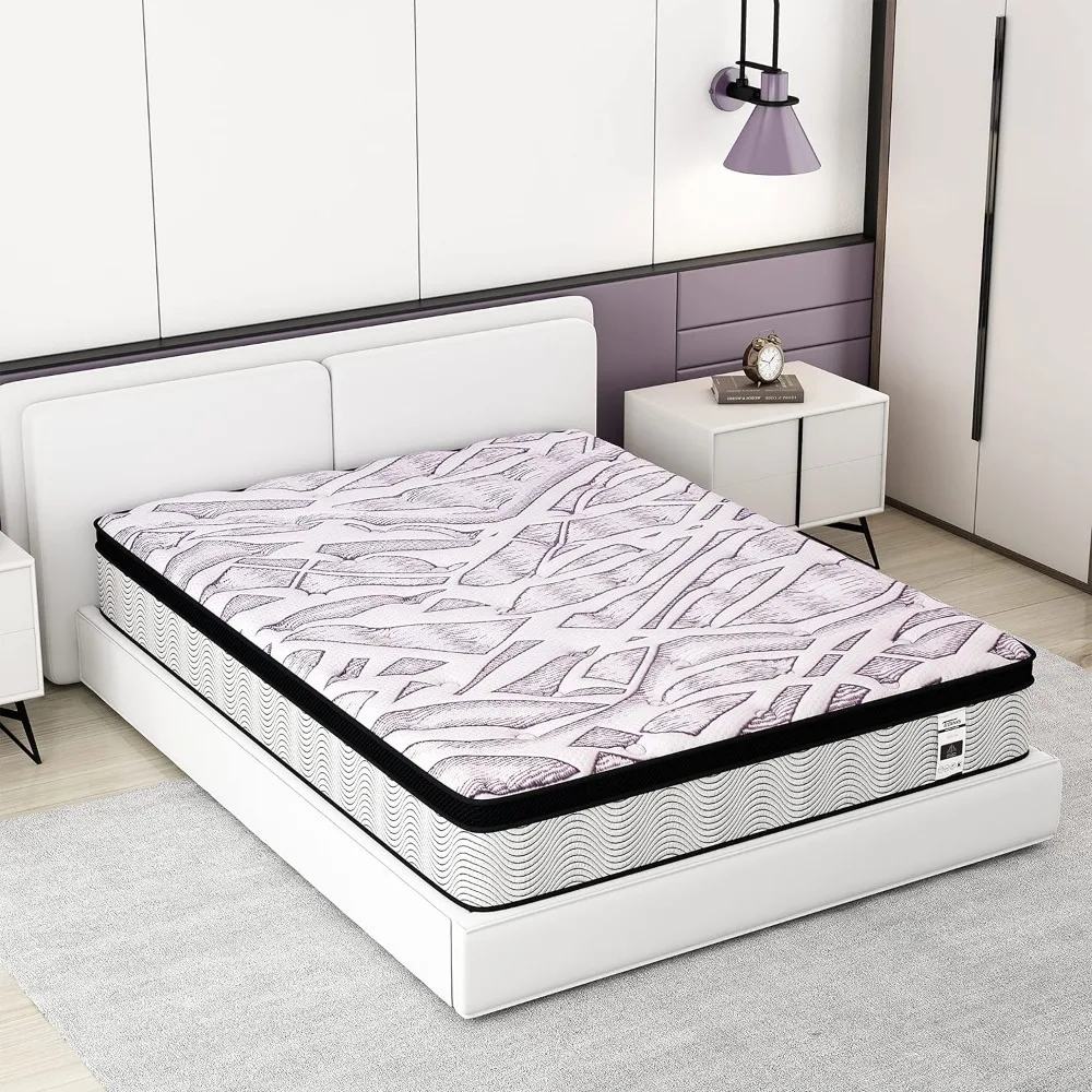 Teoanns Queen Mattress, 12 Inch Memory Foam Mattress in a Box, Individually Wrapped Coils Pocket Springs Hybrid Mattress, Medium
Teoanns Queen Mattress, 12 Inch Memory Foam Mattress in a Box, Individually Wrapped Coils Pocket Springs Hybrid Mattress, Medium