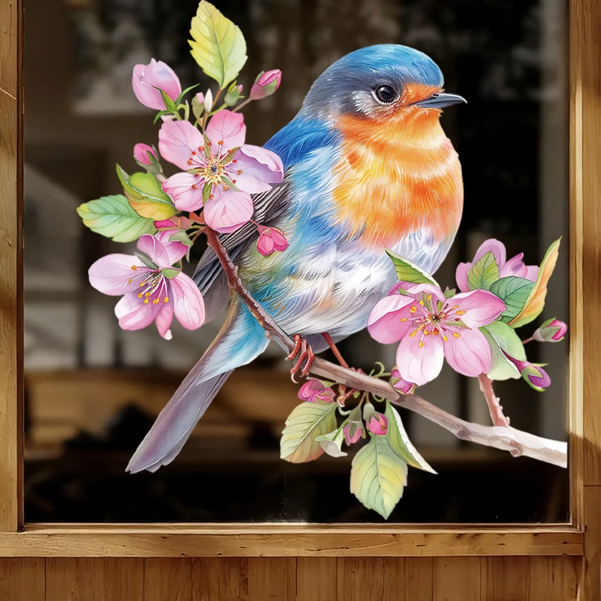 Colorful Flower Bird Stained Glass Window Decals Self Adhesive Decorative Stickers for Bedroom Kitchen Home Wall Decor
Colorful Flower Bird Stained Glass Window Decals Self Adhesive Decorative Stickers for Bedroom Kitchen Home Wall Decor