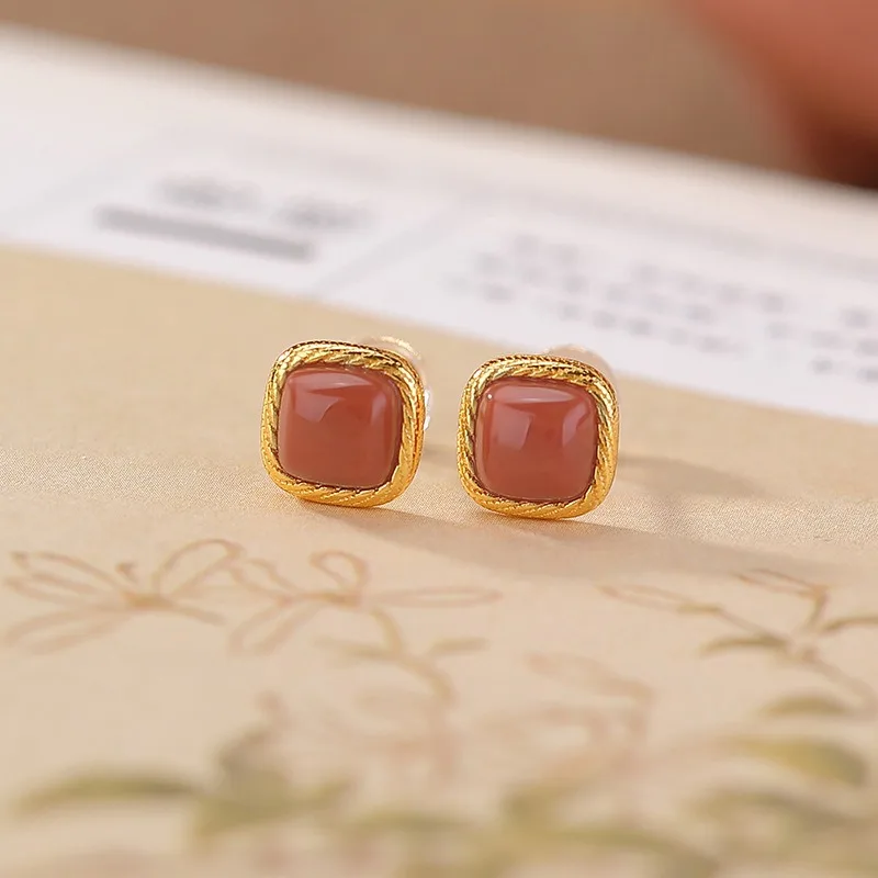 TIMESWIND Red Agate Yellow Beeswax S925 Silver Twisted Square Women Earrings with Certificate
TIMESWIND Red Agate Yellow Beeswax S925 Silver Twisted Square Women Earrings with Certificate