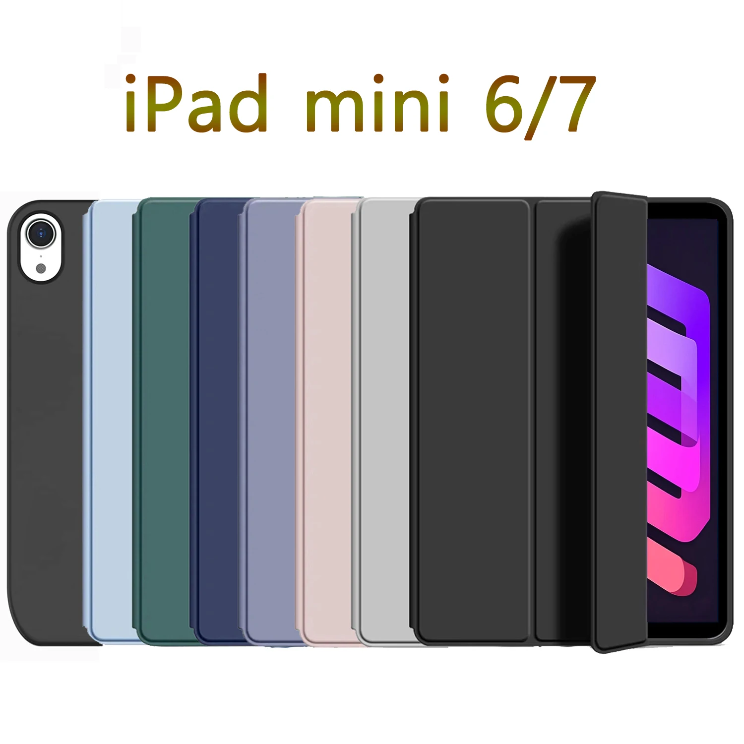 For iPad mini 6 / 7 8.3'' 2021 2024 Soft Silicone Case, For Apple iPad mini 6th 7th Generation Magnetic Flip Smart Cover
For iPad mini 6 / 7 8.3'' 2021 2024 Soft Silicone Case, For Apple iPad mini 6th 7th Generation Magnetic Flip Smart Cover
