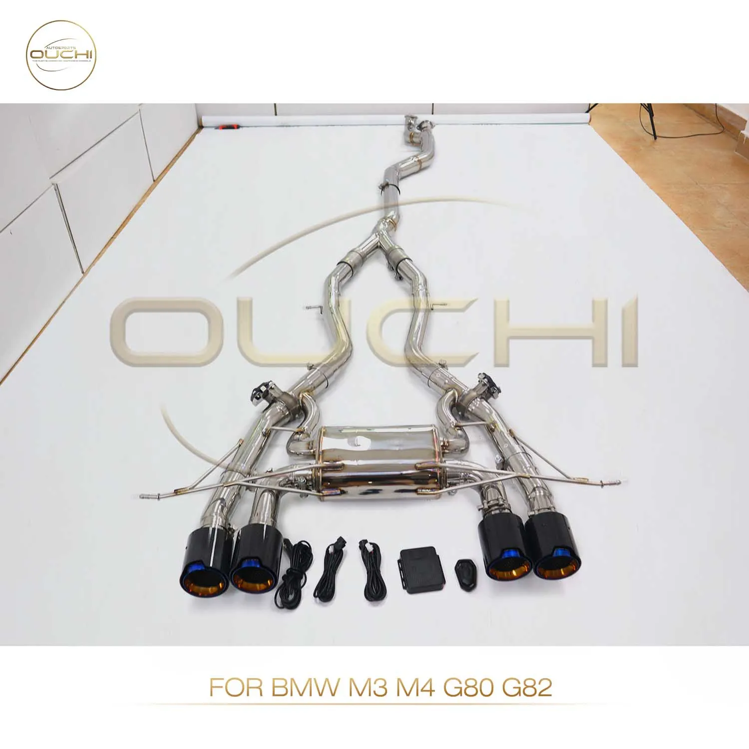 High Flow Performance Catback For BMW M3 M4 G80 G82 OUCHI Stainless Steel Car Exhaust Electronic Valve Tips Muffler
High Flow Performance Catback For BMW M3 M4 G80 G82 OUCHI Stainless Steel Car Exhaust Electronic Valve Tips Muffler