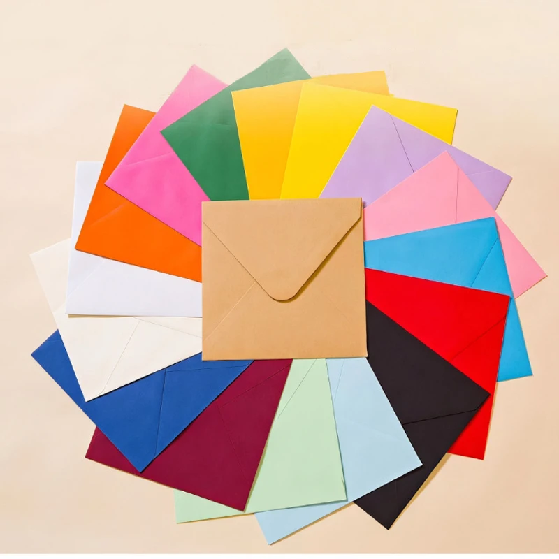 50pcs/lots 10x10cm Envelopes for Wedding High-grade 120g Paper Invitation Small Card Business Stationery Supplies Storage Bag
50pcs/lots 10x10cm Envelopes for Wedding High-grade 120g Paper Invitation Small Card Business Stationery Supplies Storage Bag