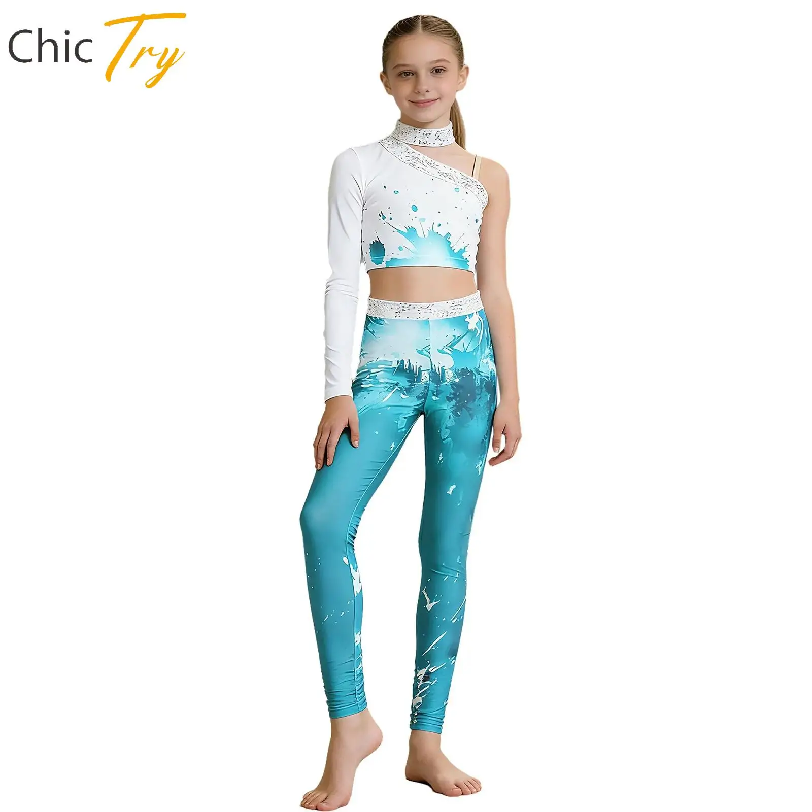 Kid Girl Ballet Dance Sets Acrobatics Rhythmic Gymnastics Figure Skating Dance Performance Clothes Sequins Crop Top+Leggings Set
Kid Girl Ballet Dance Sets Acrobatics Rhythmic Gymnastics Figure Skating Dance Performance Clothes Sequins Crop Top+Leggings Set