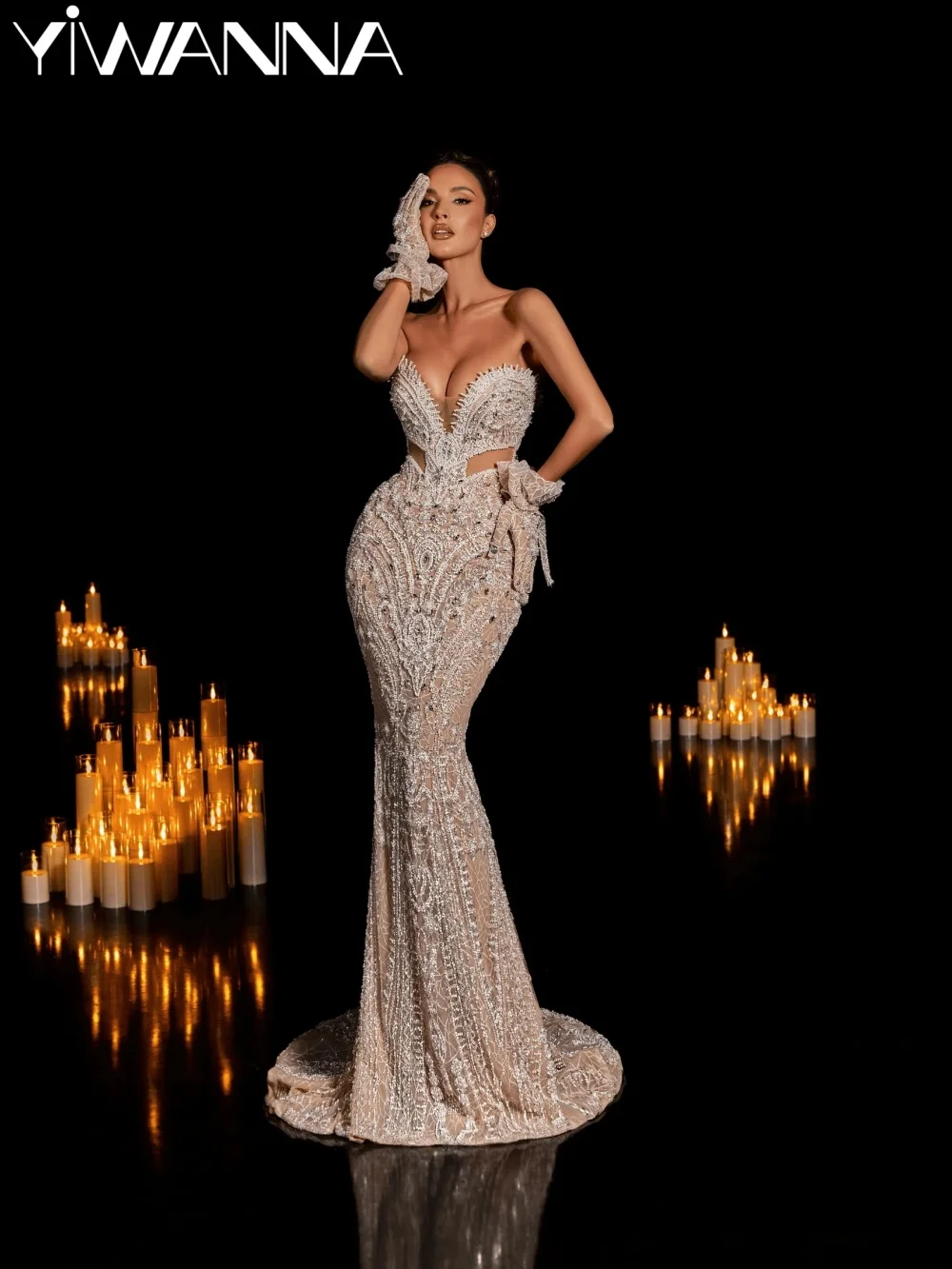 Glamorous Fully Beaded Evening Dress Floor-length Mermaid Elegant Wedding Party Gown New Customized Opulent Red Carpet Gowns
Glamorous Fully Beaded Evening Dress Floor-length Mermaid Elegant Wedding Party Gown New Customized Opulent Red Carpet Gowns