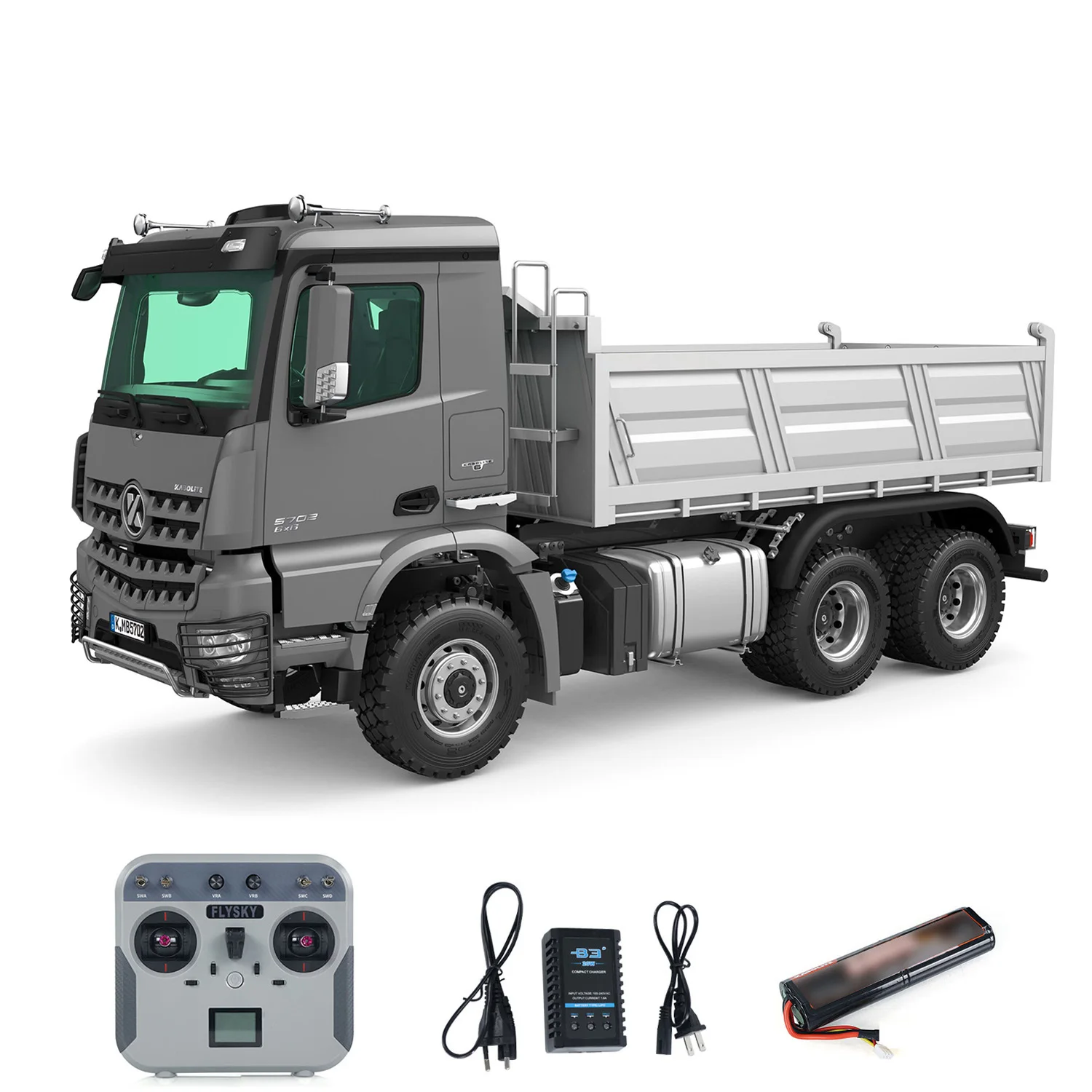 1/14 Kabolite 5702 2.4G Remote Control Electric Lifting Dumper Model 6*6 Tipper Vehicle 2Speed Sound Light Motor RTR Car Gifts
1/14 Kabolite 5702 2.4G Remote Control Electric Lifting Dumper Model 6*6 Tipper Vehicle 2Speed Sound Light Motor RTR Car Gifts