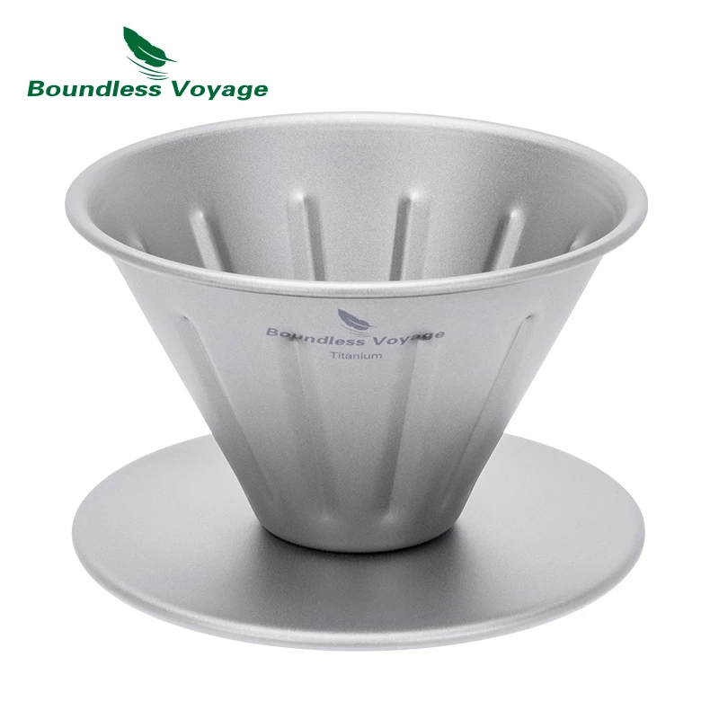 Boundless Voyage Titanium Coffee Dripper Pour Over Coffee Filter Reusable Coffee Maker Portable Outdoor Camping Coffee Brewer
Boundless Voyage Titanium Coffee Dripper Pour Over Coffee Filter Reusable Coffee Maker Portable Outdoor Camping Coffee Brewer