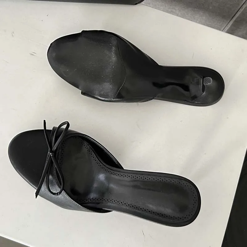 Eilyken Fashion Summer Butterfly-knot Peep Toe Women Slippers Fashion Thin Heels Sandals Casual Party Dress Slide Shoes
Eilyken Fashion Summer Butterfly-knot Peep Toe Women Slippers Fashion Thin Heels Sandals Casual Party Dress Slide Shoes