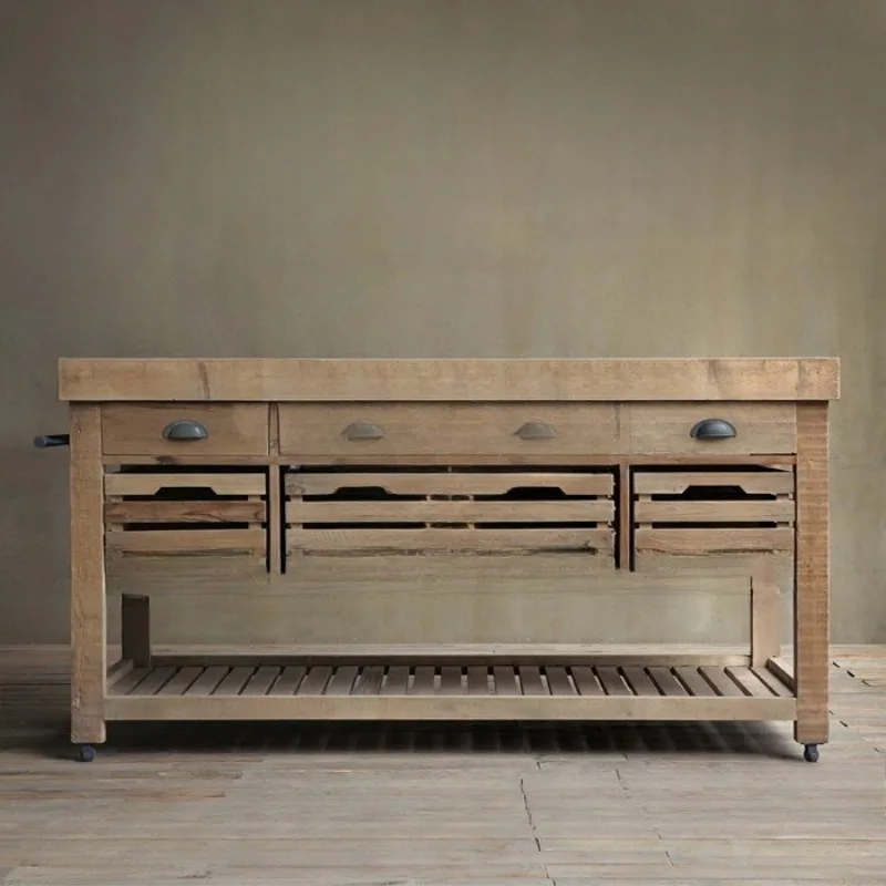 Solid wood integrated cabinets, dining cabinets, movable marble kitchen, mid-island console cooking
Solid wood integrated cabinets, dining cabinets, movable marble kitchen, mid-island console cooking