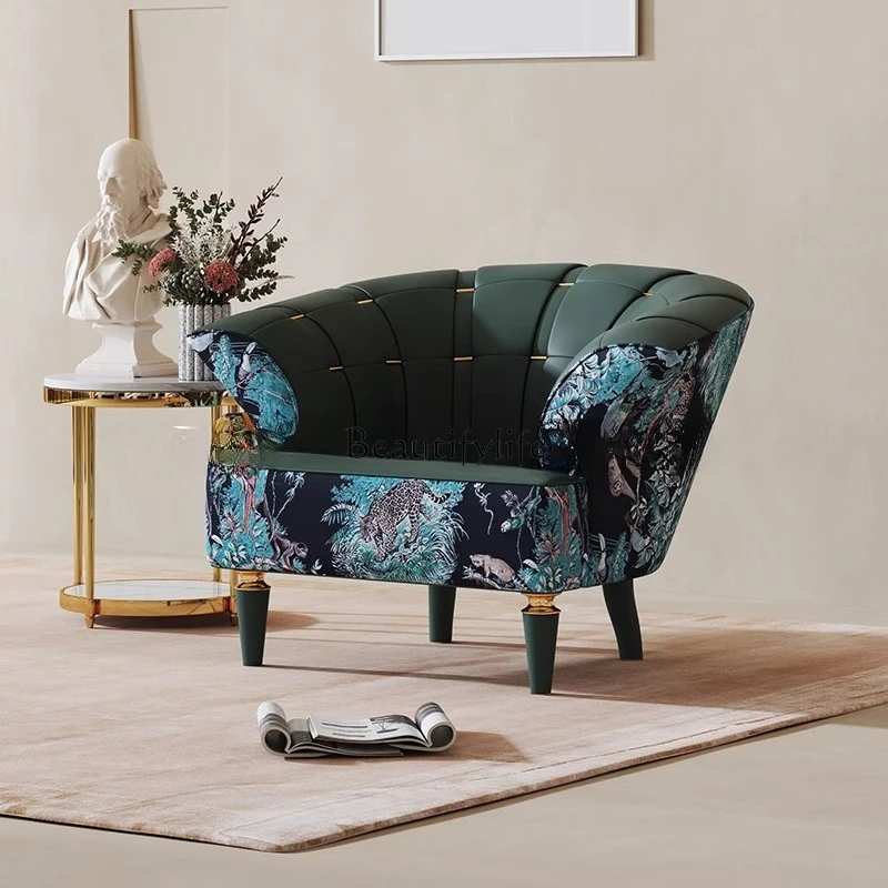 05-Light luxury sofa embroidery color picture flannel leisure chair living room designer bedroom balcony chair
05-Light luxury sofa embroidery color picture flannel leisure chair living room designer bedroom balcony chair