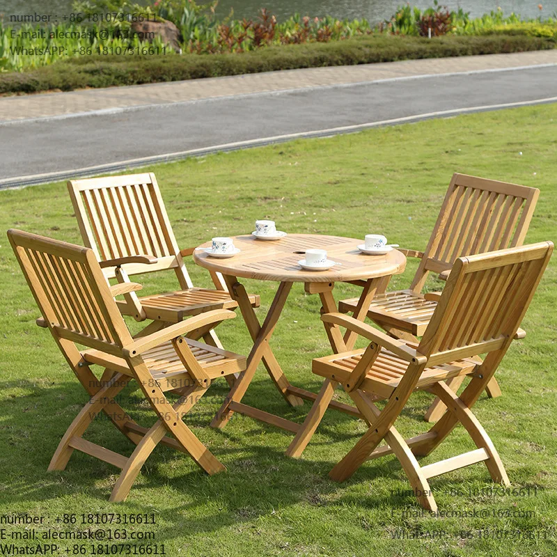 Outdoor folding table and chairs, solid wood retro courtyard, milk tea shop, café, commercial street, waterproof sunscreen chair
Outdoor folding table and chairs, solid wood retro courtyard, milk tea shop, café, commercial street, waterproof sunscreen chair