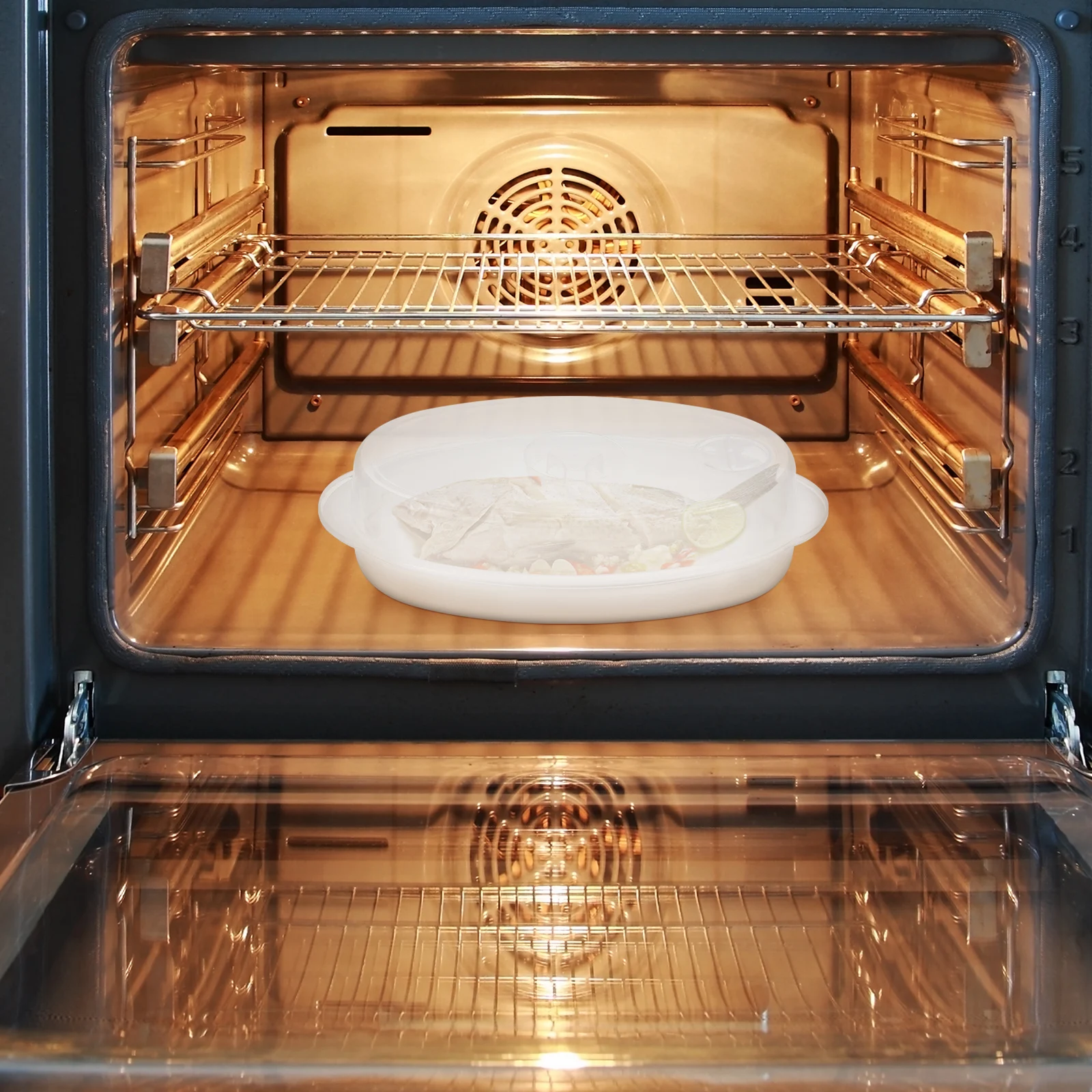 Premium Microwave Oven Steamer Circular Steamer Box Fish Steamer Basket With Vent Cover Food Steamer Kitchen Cookware 1pc
Premium Microwave Oven Steamer Circular Steamer Box Fish Steamer Basket With Vent Cover Food Steamer Kitchen Cookware 1pc