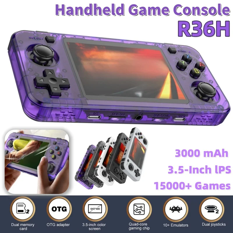 Портативная портативная ретро-консоль R36H, 64 ГБ/128 ГБ, 3,5-дюймовый IPS-экран, система Linux с открытым исходным кодом, классические игровые консоли
Портативная портативная ретро-консоль R36H, 64 ГБ/128 ГБ, 3,5-дюймовый IPS-экран, система Linux с открытым исходным кодом, классические игровые консоли