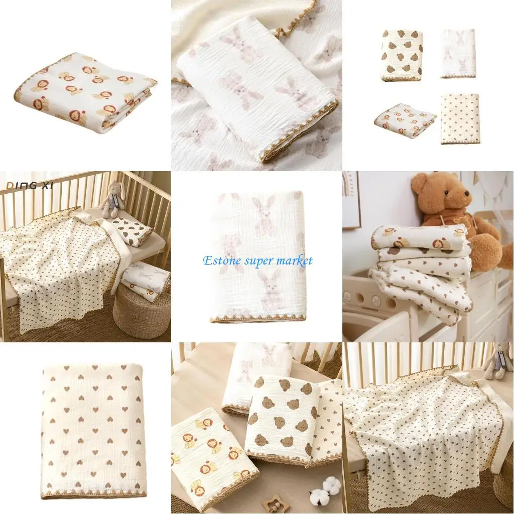 090B 4-layer Swaddle Blanket Cotton Muslin Blanket for Girls & Boys Baby Receiving Swaddles for Newborn & Infant Swaddling
090B 4-layer Swaddle Blanket Cotton Muslin Blanket for Girls & Boys Baby Receiving Swaddles for Newborn & Infant Swaddling