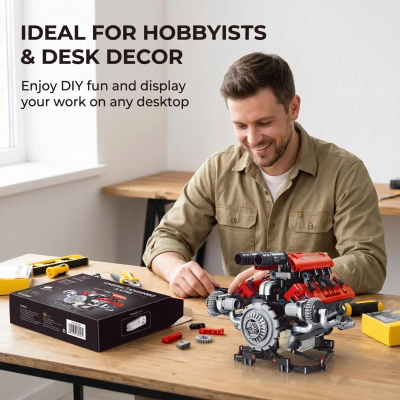 V8 Engine Building Blocks | Simulation Mechanical Engine Model | Mechanical Assembly Toy for Adults and Children
V8 Engine Building Blocks | Simulation Mechanical Engine Model | Mechanical Assembly Toy for Adults and Children
