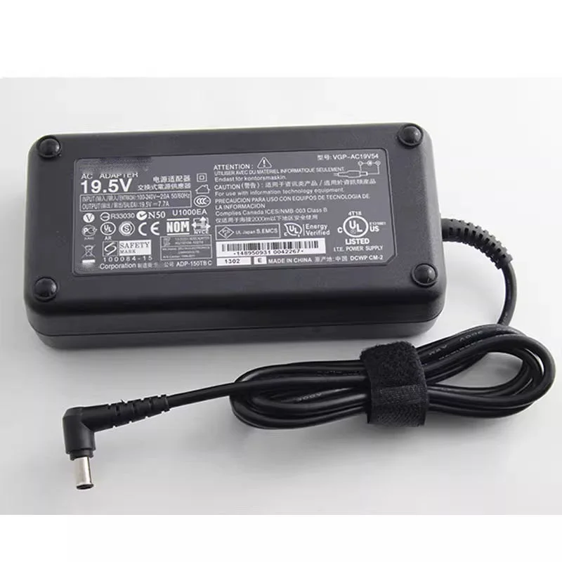150W Original AC Adapter 19.5V 7.7A Charger for Sony VAIO PCG21511U Laptop Power Supply VGP-AC19V54 VGP-AC19V53 OEM
150W Original AC Adapter 19.5V 7.7A Charger for Sony VAIO PCG21511U Laptop Power Supply VGP-AC19V54 VGP-AC19V53 OEM