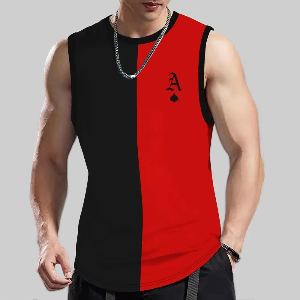 Men's Summer T-shirt Casual Sleeveless Tank Top Letter K Outdoor Fashion Top Gym Workout Apparel Oversized Clothing for Men
Men's Summer T-shirt Casual Sleeveless Tank Top Letter K Outdoor Fashion Top Gym Workout Apparel Oversized Clothing for Men