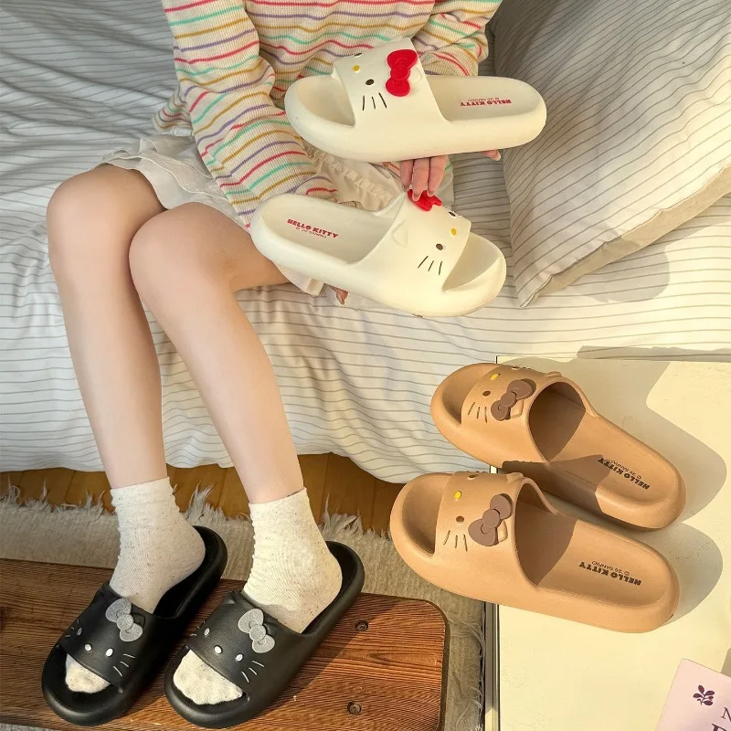 Cartoon Hello Kitty Bowknot Slippers Summer Thick Non Slip Soft Sole Slides Indoor Outdoor Casual Slippers Anime Periphery Gift
Cartoon Hello Kitty Bowknot Slippers Summer Thick Non Slip Soft Sole Slides Indoor Outdoor Casual Slippers Anime Periphery Gift