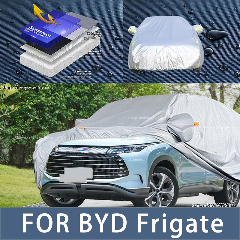 For BYD Frigate Outdoor Protection Full Car Covers Snow Cover Sunshade Waterproof Dustproof Exterior Car accessories
For BYD Frigate Outdoor Protection Full Car Covers Snow Cover Sunshade Waterproof Dustproof Exterior Car accessories