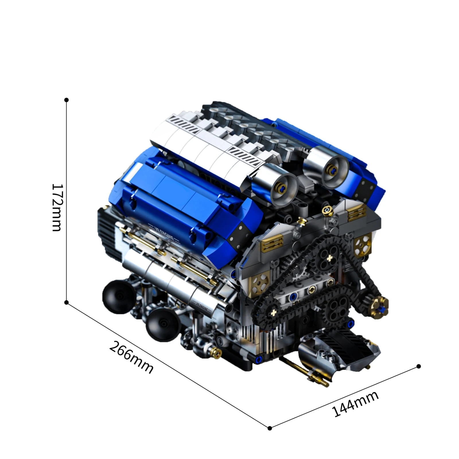 Конструктор 1289 деталей: Модель гоночного электромобиля V8 с механическим двигателем, сборная модель автомобиля, настольное украшение, подарок на день рождения
Конструктор 1289 деталей: Модель гоночного электромобиля V8 с механическим двигателем, сборная модель автомобиля, настольное украшение, подарок на день рождения