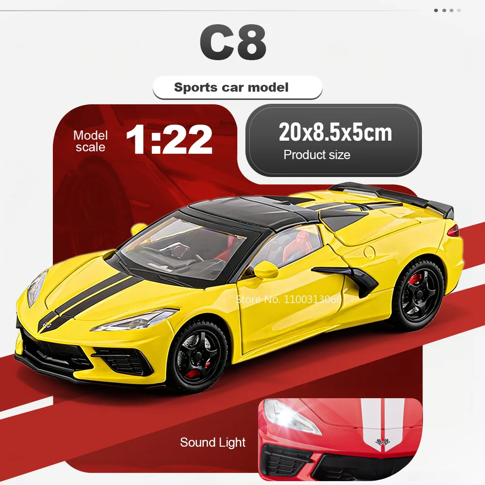 1:22 C8 SL63 Toys Diecast Car Miniature Alloy Model Doors Opened Sound Light Pull Back Vehices Gifts for Kids Bookshelf Ornament
1:22 C8 SL63 Toys Diecast Car Miniature Alloy Model Doors Opened Sound Light Pull Back Vehices Gifts for Kids Bookshelf Ornament