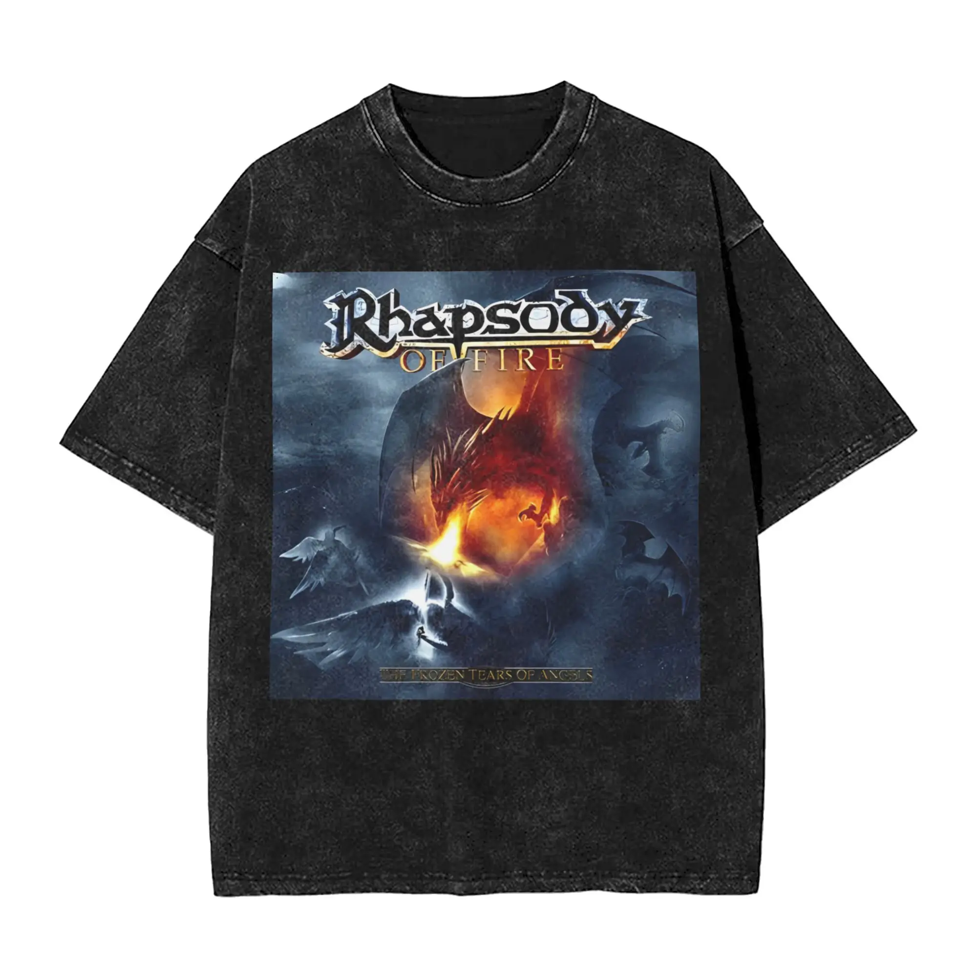 Harajuku Washed Shirts Rhapsody of Fire - The Frozen Tears of Angels album 2010 Novelty T-Shirts Streetwear Short Sleeve
Harajuku Washed Shirts Rhapsody of Fire - The Frozen Tears of Angels album 2010 Novelty T-Shirts Streetwear Short Sleeve