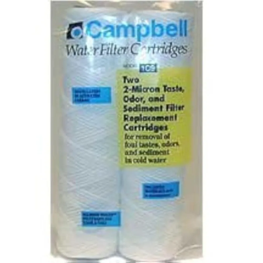Campbell 1c9-12 Taste and Odor Filter Cartridge 2 Micron 9 3/4" 2 Pack
Campbell 1c9-12 Taste and Odor Filter Cartridge 2 Micron 9 3/4" 2 Pack