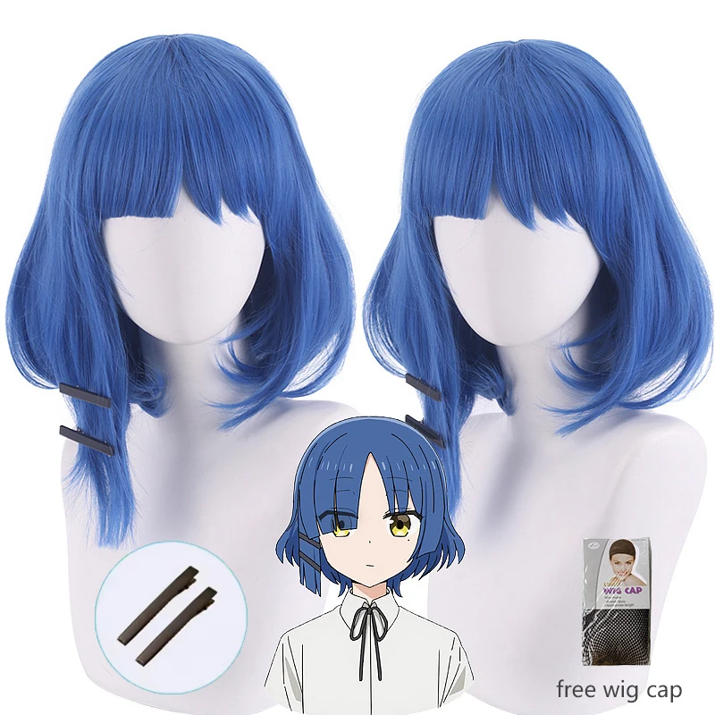 Yamada Ryo Cosplay Wig Anime 32cm Short Blue Wigs BOCCHI THE ROCK! High Quality Synthetic Hair Women Party Wigs + Wig Cap
Yamada Ryo Cosplay Wig Anime 32cm Short Blue Wigs BOCCHI THE ROCK! High Quality Synthetic Hair Women Party Wigs + Wig Cap