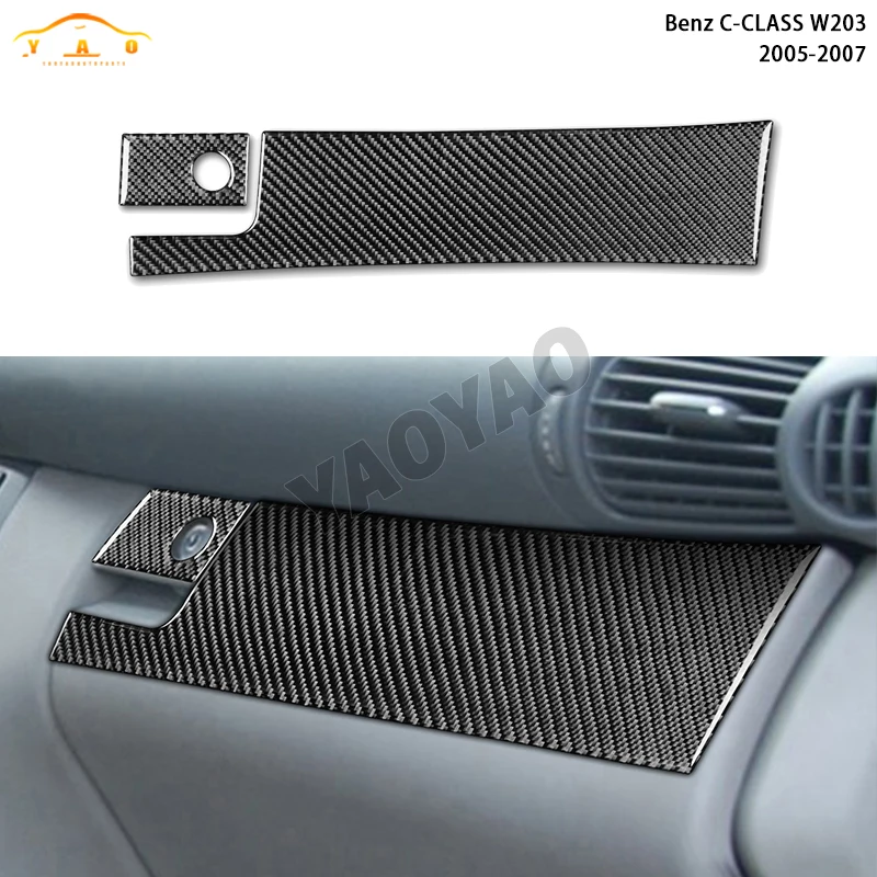 For Mercedes Benz C Class W203 2005-2007 Carbon Fiber Car Co-pilot Dashboard Storage Box Key Lock Trim Strips Decoration Sticker
For Mercedes Benz C Class W203 2005-2007 Carbon Fiber Car Co-pilot Dashboard Storage Box Key Lock Trim Strips Decoration Sticker