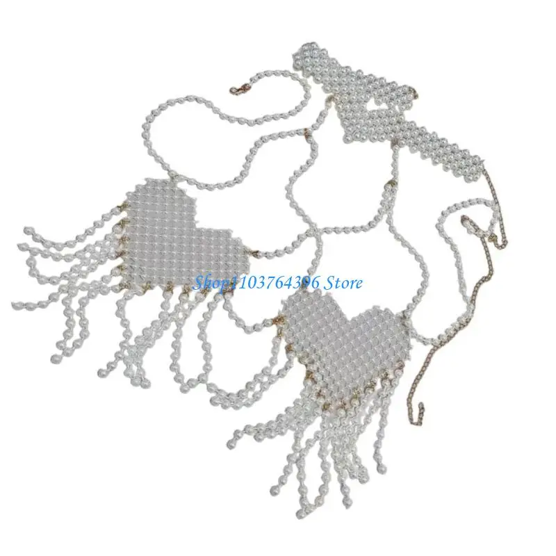 Многослойная цепочка для бюстгальтера, аксессуар для тела, стильная цепочка для тела в форме сердца, жемчужная цепочка на грудь,
Многослойная цепочка для бюстгальтера, аксессуар для тела, стильная цепочка для тела в форме сердца, жемчужная цепочка на грудь,