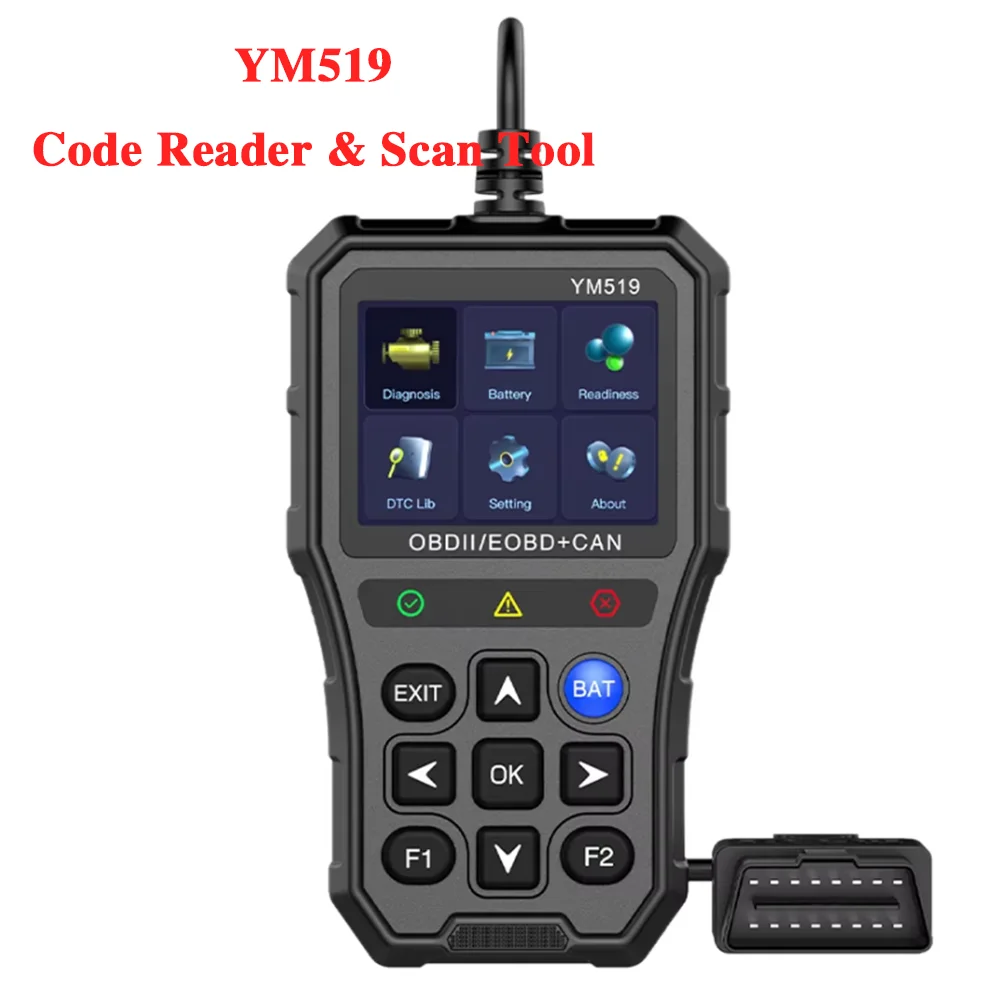 YM519 OBD2 Scanner Diagnostic Tool Check Engine Code Reader Profession Automotive Auto Check Engine Light Diagnostic Scan Tool
YM519 OBD2 Scanner Diagnostic Tool Check Engine Code Reader Profession Automotive Auto Check Engine Light Diagnostic Scan Tool