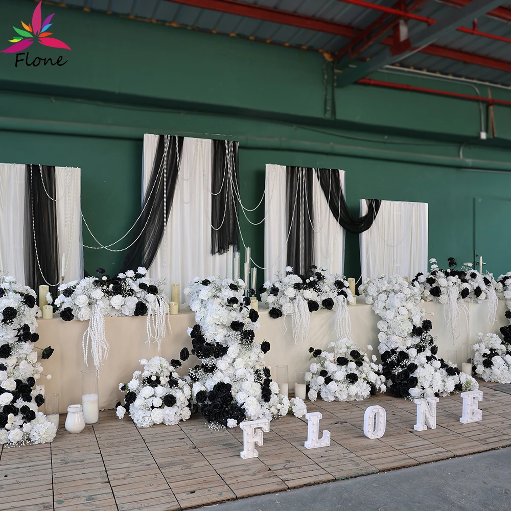 Black White Artificial Flowers Arrangement Wedding Stage Event Decoration High-end Rose Sztuczne Kwiaty Backdrop Decor FL2750
Black White Artificial Flowers Arrangement Wedding Stage Event Decoration High-end Rose Sztuczne Kwiaty Backdrop Decor FL2750