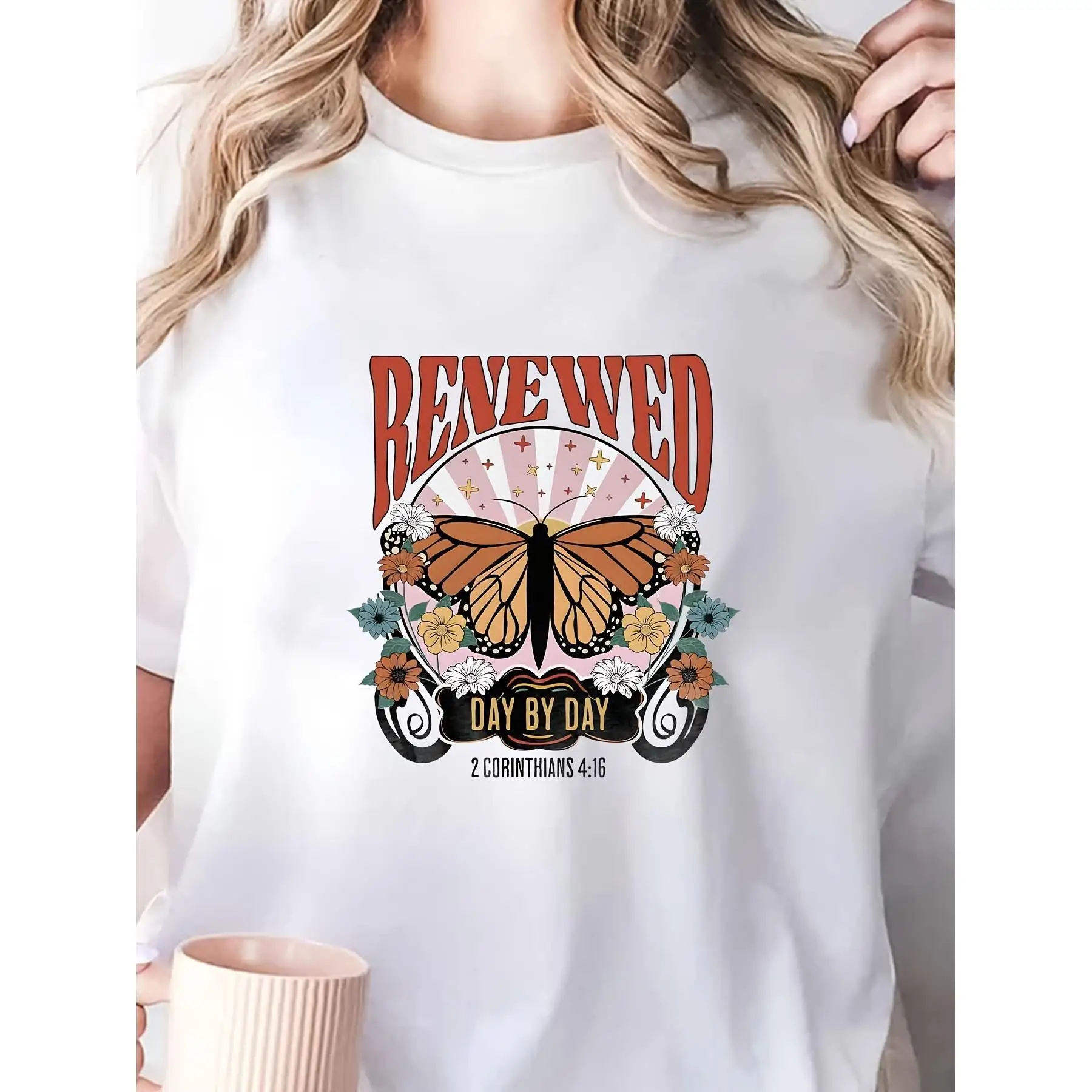 Women's RENEWED Butterfly Pattern Tops Short Sleeve Casual T Shirts Fashion Graphic Tees
Women's RENEWED Butterfly Pattern Tops Short Sleeve Casual T Shirts Fashion Graphic Tees