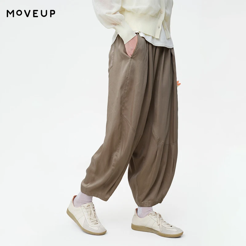 MOVEUP Office Lady Solid Straight Pants 2026 Summer Elastic Waist Pocket Pleated Loose Fit Casual Trousers For Women 125220127
MOVEUP Office Lady Solid Straight Pants 2026 Summer Elastic Waist Pocket Pleated Loose Fit Casual Trousers For Women 125220127