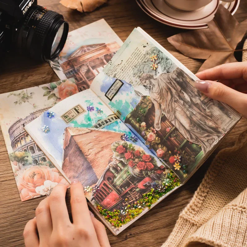 30 Sheets Global Journey Series Material Paper Vintage Travel Handbook Collage Paper Cards Decorative Lable Junk Journal Planner
30 Sheets Global Journey Series Material Paper Vintage Travel Handbook Collage Paper Cards Decorative Lable Junk Journal Planner