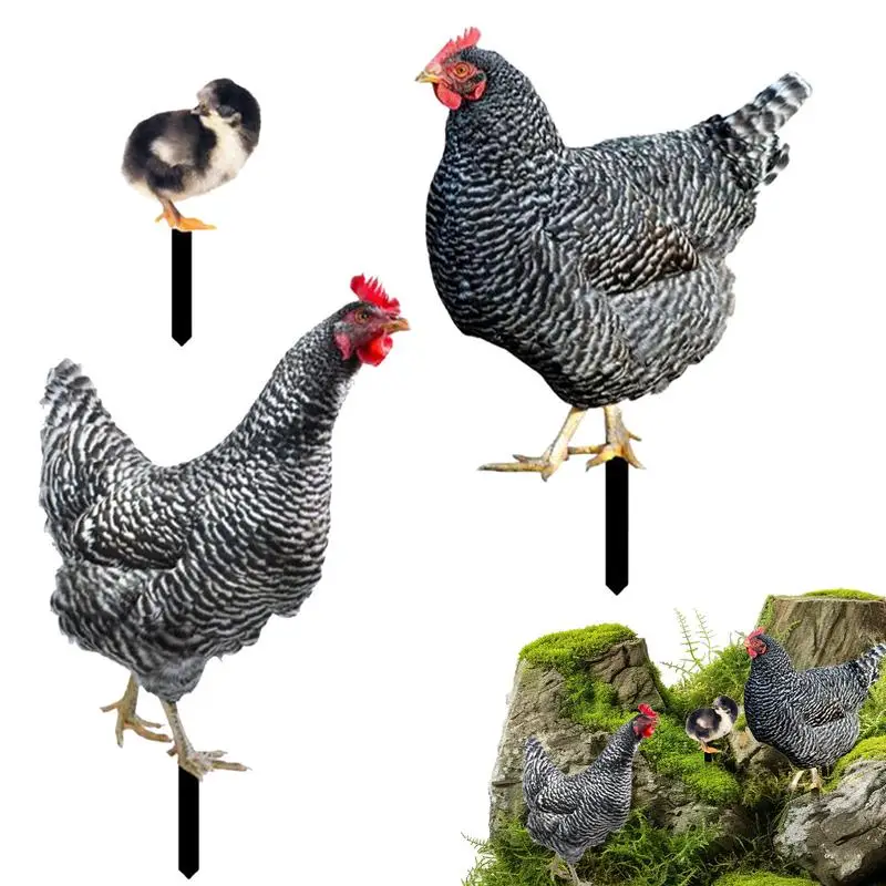 Metal Chicken Yard Stakes Decorative Garden Stakes Chicken 3X Spikes Weather-Resistant Farmhouse Decor Outdoor Decorations
Metal Chicken Yard Stakes Decorative Garden Stakes Chicken 3X Spikes Weather-Resistant Farmhouse Decor Outdoor Decorations