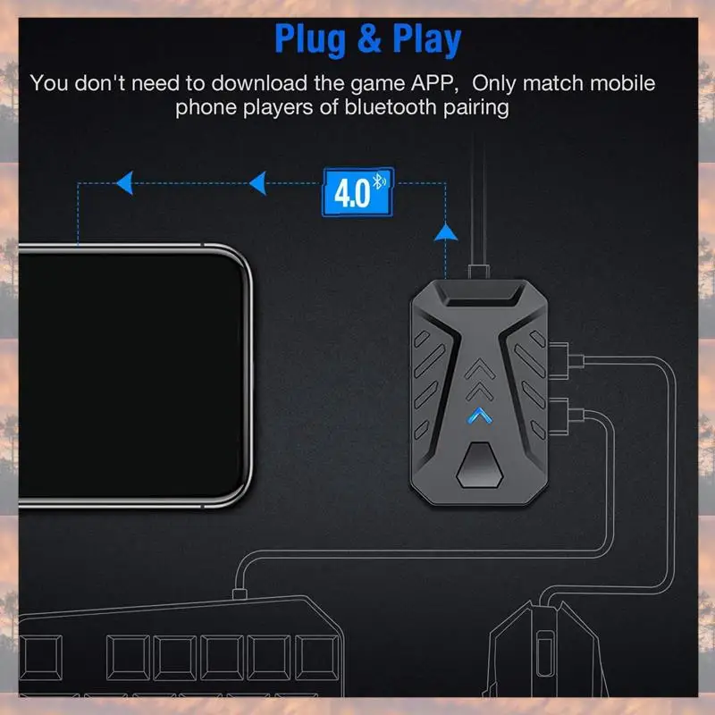 2025 New-Keyboard And Mouse Converter Portable Mobile Gaming Keyboard Mouse Converter Adapter For Android Phone(Does Not Support
2025 New-Keyboard And Mouse Converter Portable Mobile Gaming Keyboard Mouse Converter Adapter For Android Phone(Does Not Support