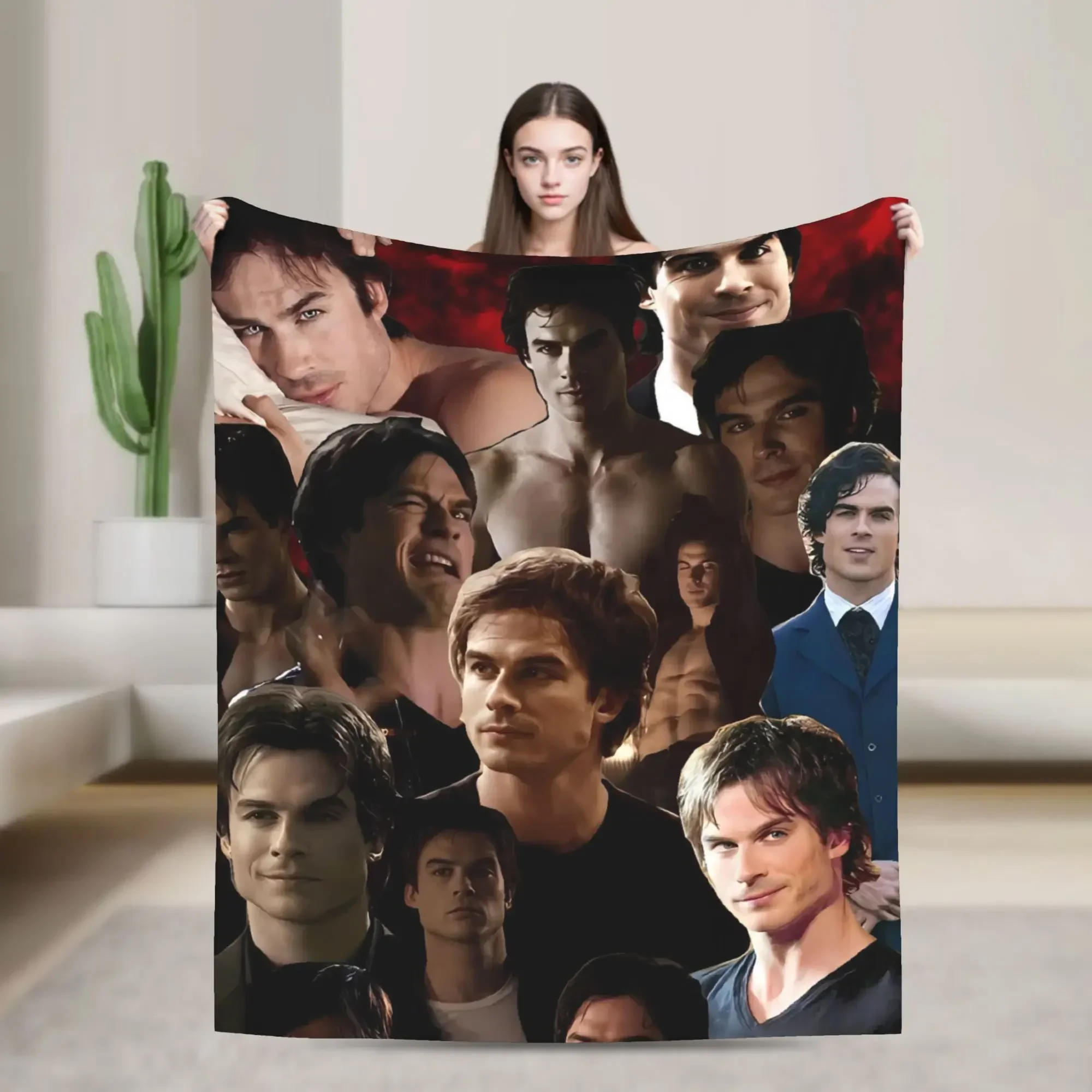 The Vampire Diaries Damon Salvatore Plush Throw Blanket Super Soft Flannel Bedspread for Bedroom Camping Bed Cover
The Vampire Diaries Damon Salvatore Plush Throw Blanket Super Soft Flannel Bedspread for Bedroom Camping Bed Cover