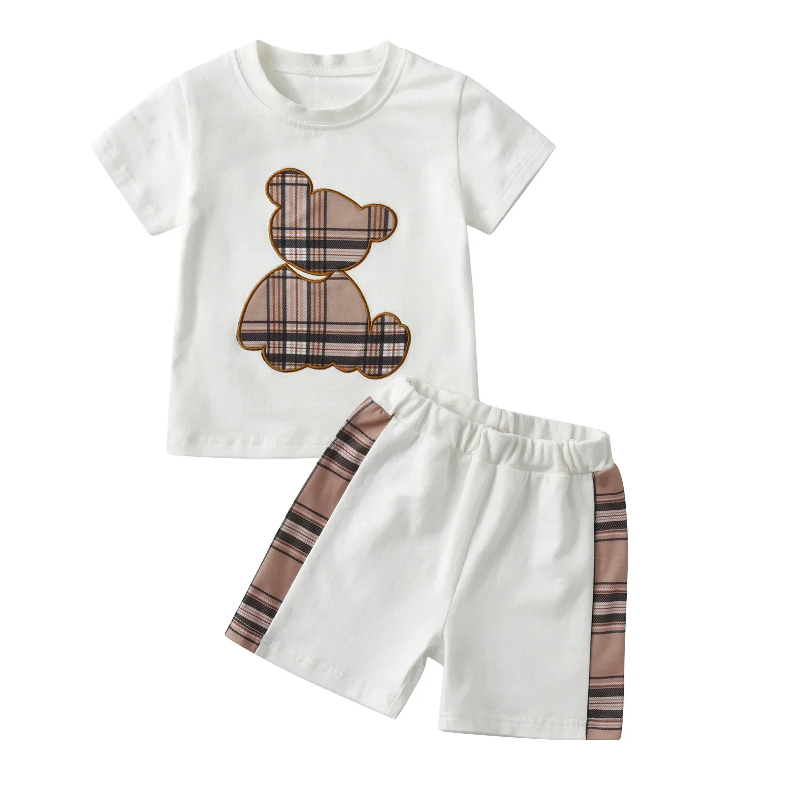 Summer Toddler Baby Clothes Sets Girls Short-sleeved T-shirt + Shorts Babies Cute Pattern Tracksuits
Summer Toddler Baby Clothes Sets Girls Short-sleeved T-shirt + Shorts Babies Cute Pattern Tracksuits
