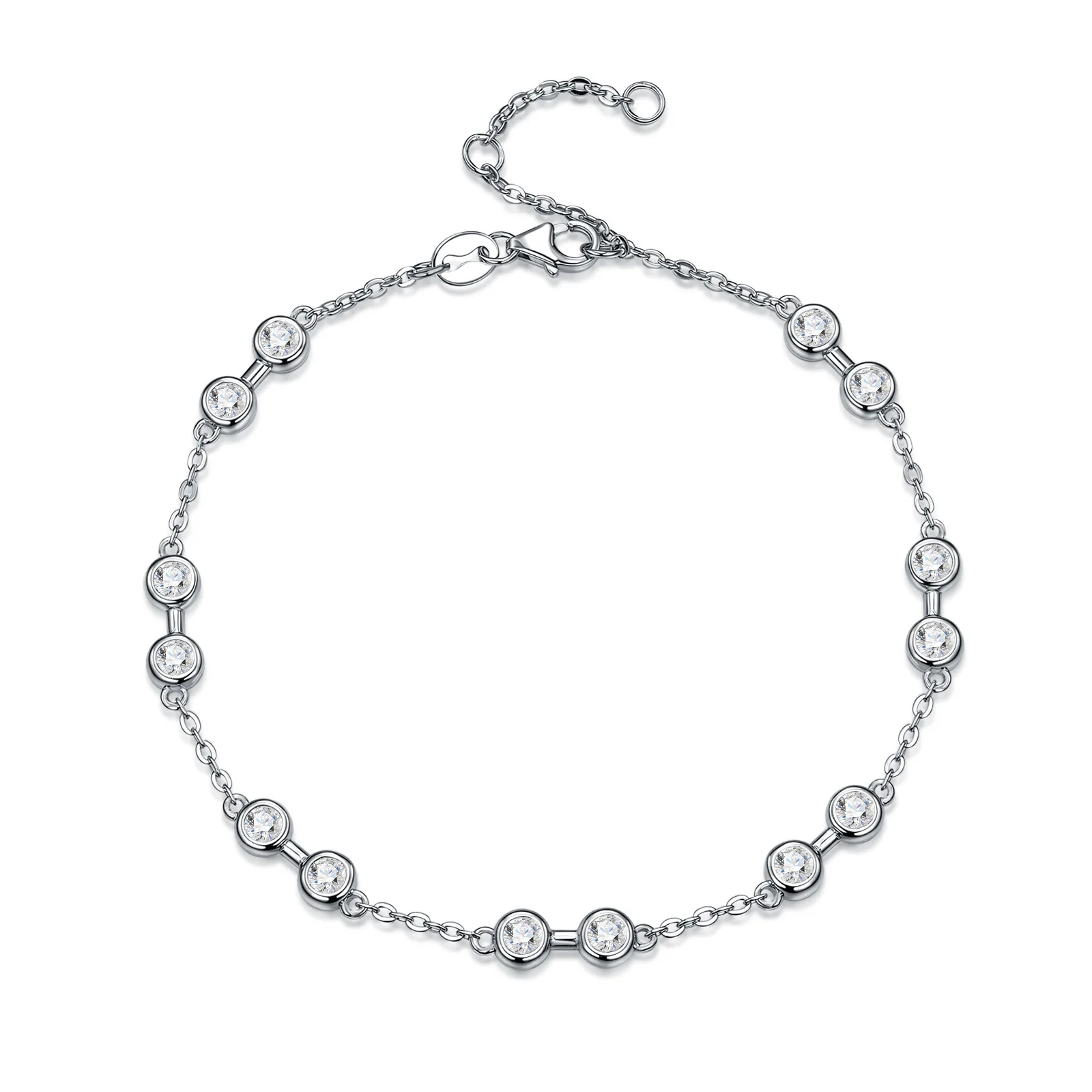 Starlit Bezel Set Moissanite Bracelet, S925 Silver "Galaxy Beads" Adjustable Light Luxury Daily Stackable Jewelry Gift
Starlit Bezel Set Moissanite Bracelet, S925 Silver "Galaxy Beads" Adjustable Light Luxury Daily Stackable Jewelry Gift