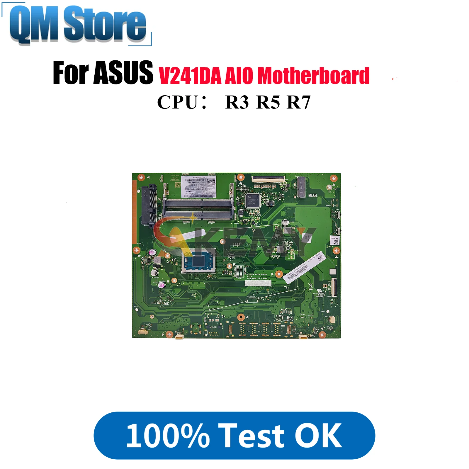 Материнская плата V241DA для ASUS Vivo AiO V241DA V241D, материнская плата с процессором R3 R5 R7, 100% тестирование, ОК, быстрая доставка, высокое качество
Материнская плата V241DA для ASUS Vivo AiO V241DA V241D, материнская плата с процессором R3 R5 R7, 100% тестирование, ОК, быстрая доставка, высокое качество