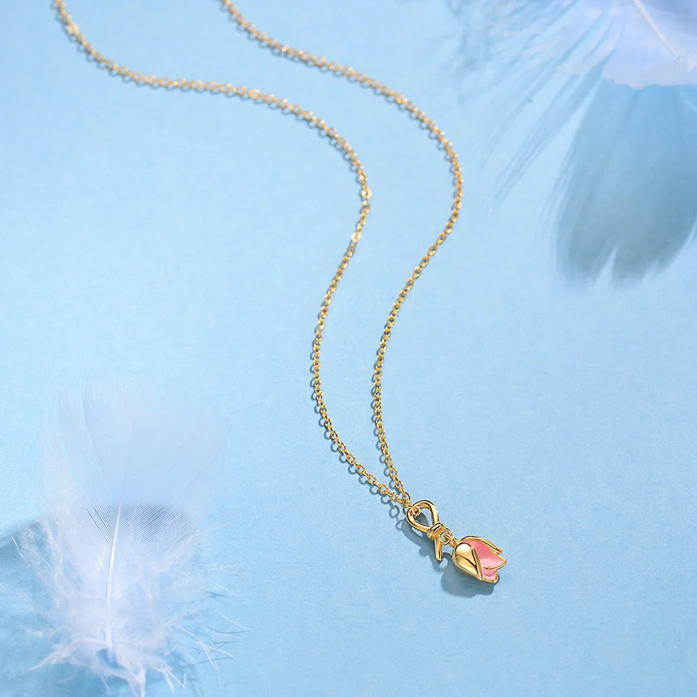 Ожерелье из стерлингового серебра 925 пробы в корейском стиле, кулон-тюльпан, нишевая цепочка на ключицу со свежим сладким темпераментом
Ожерелье из стерлингового серебра 925 пробы в корейском стиле, кулон-тюльпан, нишевая цепочка на ключицу со свежим сладким темпераментом