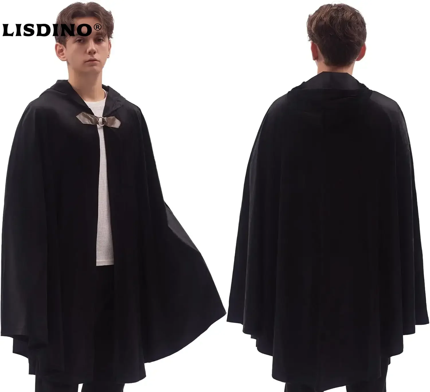 1Men's Velvet Cloak with Hood, Renaissance Medieval Hooded Cloak for Women, Halloween Hood Cape with Metal Loop Clasp
1Men's Velvet Cloak with Hood, Renaissance Medieval Hooded Cloak for Women, Halloween Hood Cape with Metal Loop Clasp