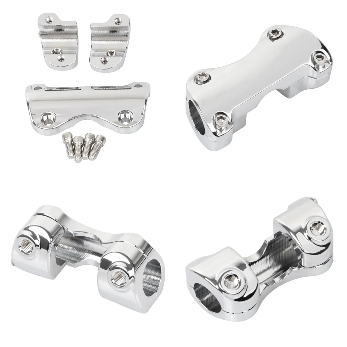 Risers Top Chrome 1.25" Handlebar Clamp For Harley 15-23 Road Glide FLTRX FLTRU FLTRXS 17-23 Road King FLHRXS
Risers Top Chrome 1.25" Handlebar Clamp For Harley 15-23 Road Glide FLTRX FLTRU FLTRXS 17-23 Road King FLHRXS