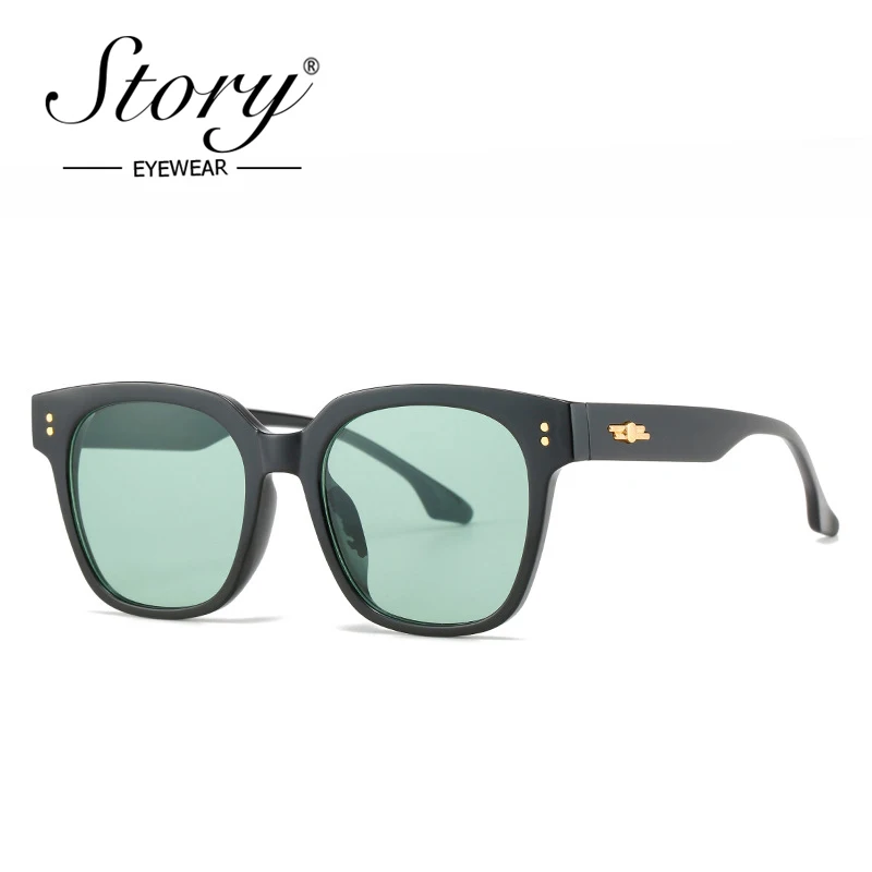 STORY Retro Trendy Green Ocean Lens Square Sunglasses Women Men New Classic Vintage Rivet Oversized Rectangle Sun Glasses S2297M
STORY Retro Trendy Green Ocean Lens Square Sunglasses Women Men New Classic Vintage Rivet Oversized Rectangle Sun Glasses S2297M