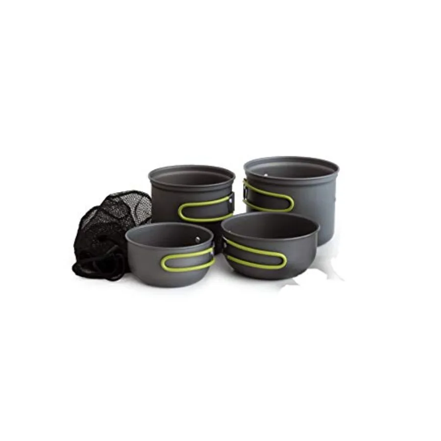 Volcano Outdoors Lite 4-Piece Nesting Cook Set Lightweight Anodized Aluminum Backpacking Pots and Pans with Heat-Resistant Hand
Volcano Outdoors Lite 4-Piece Nesting Cook Set Lightweight Anodized Aluminum Backpacking Pots and Pans with Heat-Resistant Hand