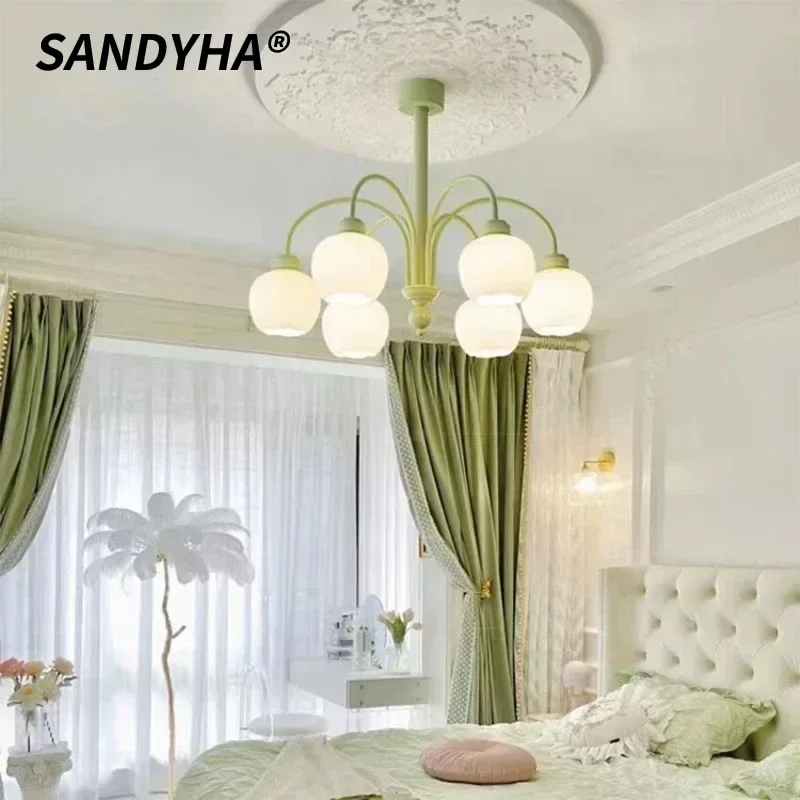 SANDYHA Modern Pendant Light Creamy Flower Ceiling Chandelier for Dining Table Living Room Bedroom Home Decor Lighting Fixture
SANDYHA Modern Pendant Light Creamy Flower Ceiling Chandelier for Dining Table Living Room Bedroom Home Decor Lighting Fixture