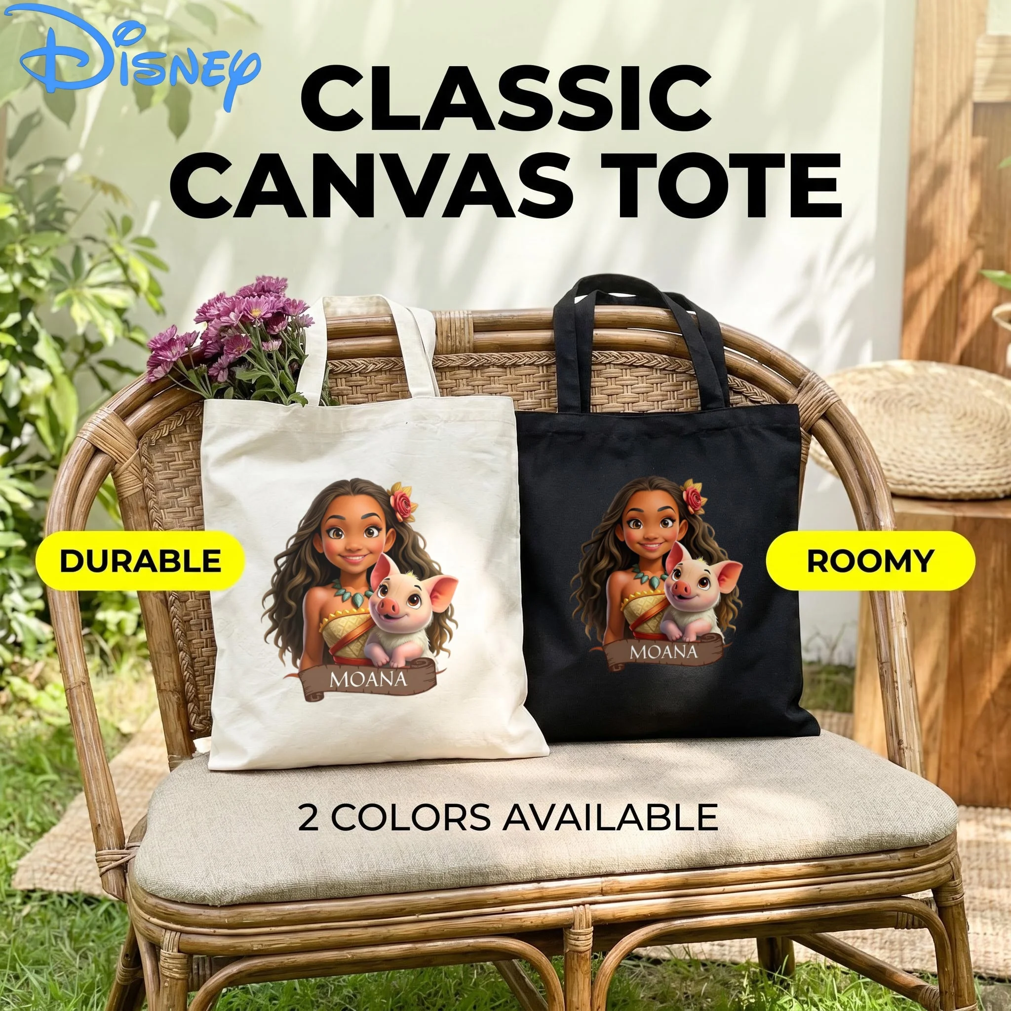 1PC Kawaii Disney Moana Canvas Shopping Bag, Cute Pig Pua Daily Handbag for Fans
1PC Kawaii Disney Moana Canvas Shopping Bag, Cute Pig Pua Daily Handbag for Fans